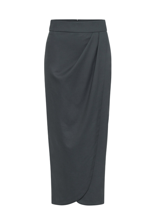 Dark gray skirt on a white background