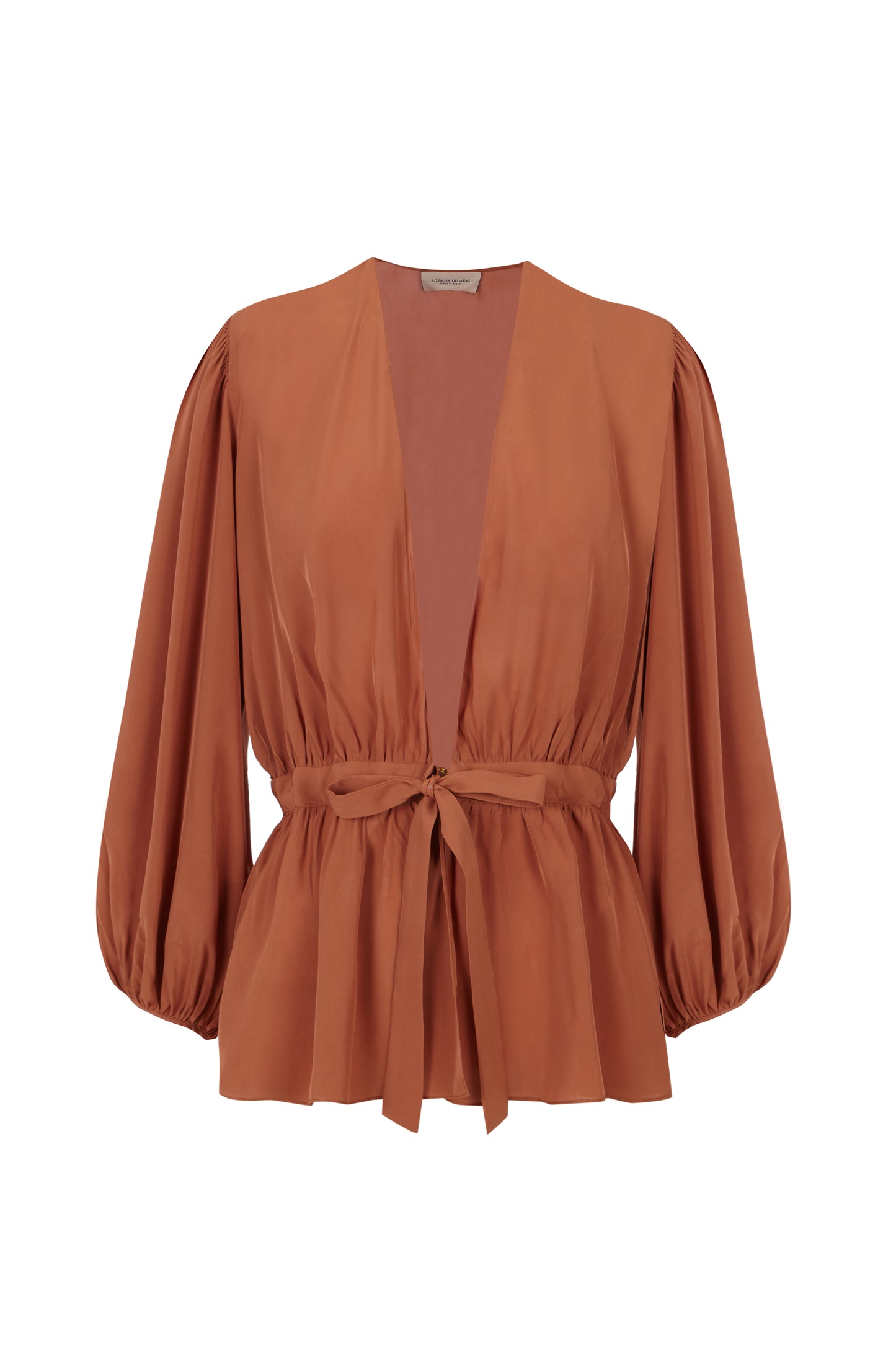 Solid Voluminous Sleeves Shirt