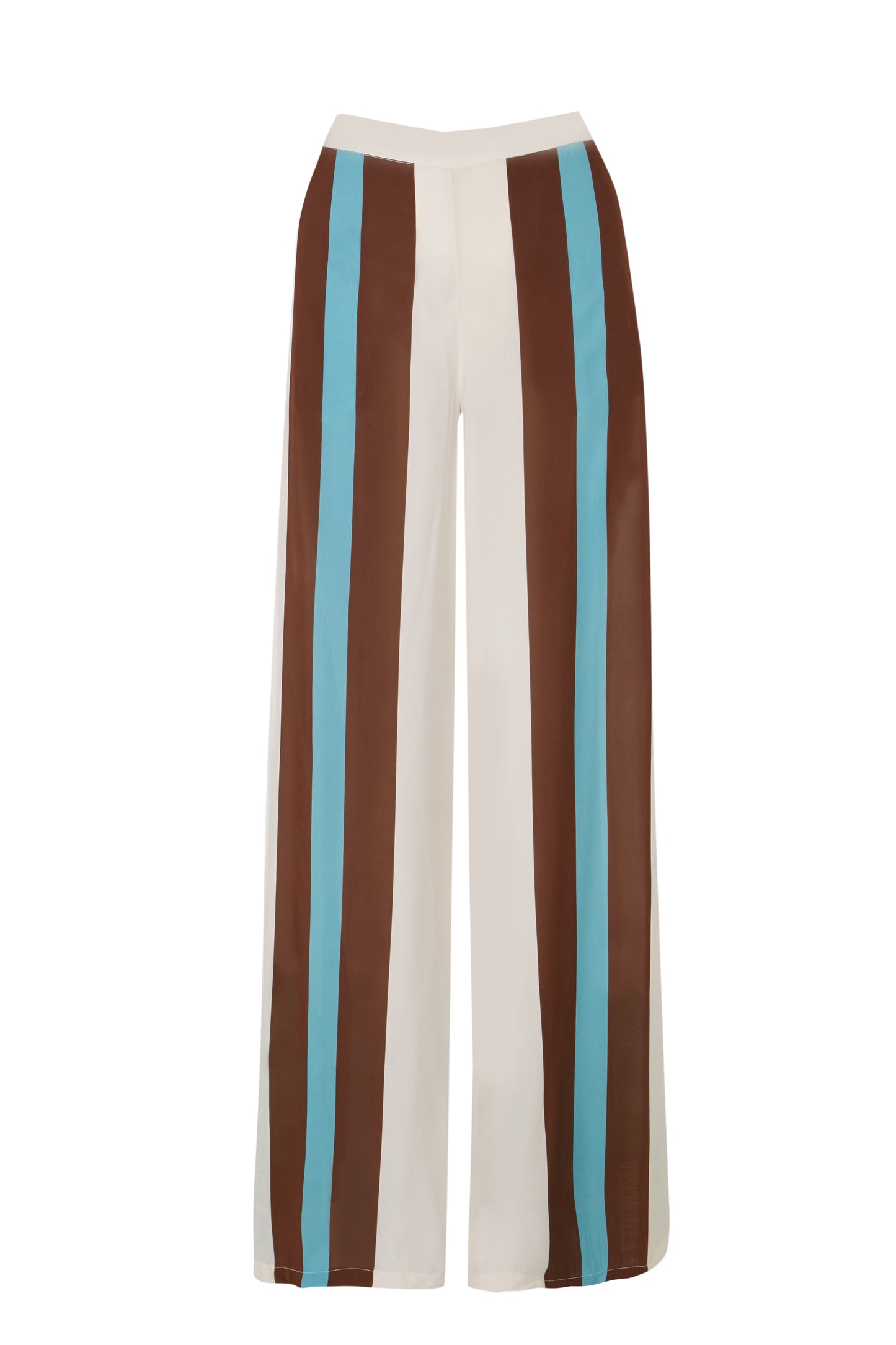 Bold Stripes Wide-Leg Pareo Pants