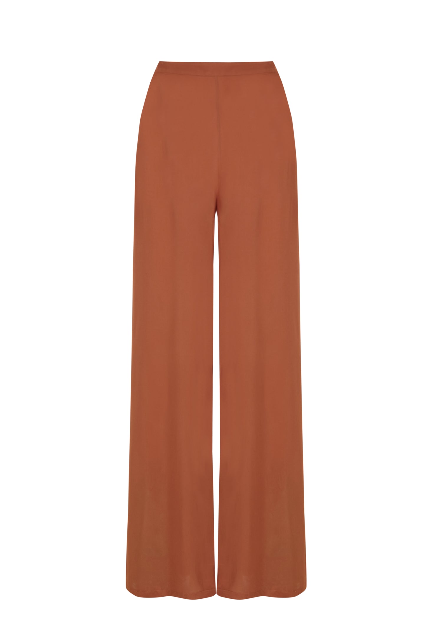 Solid Wide-Leg Pants