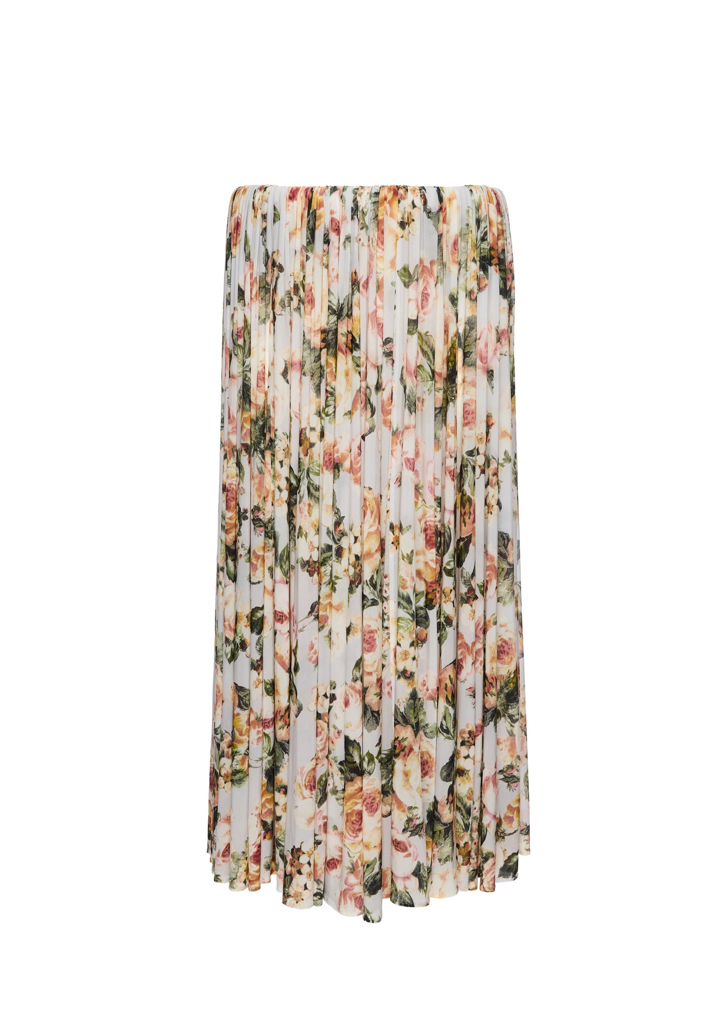 Gathered Waist Skirt in Floral Print