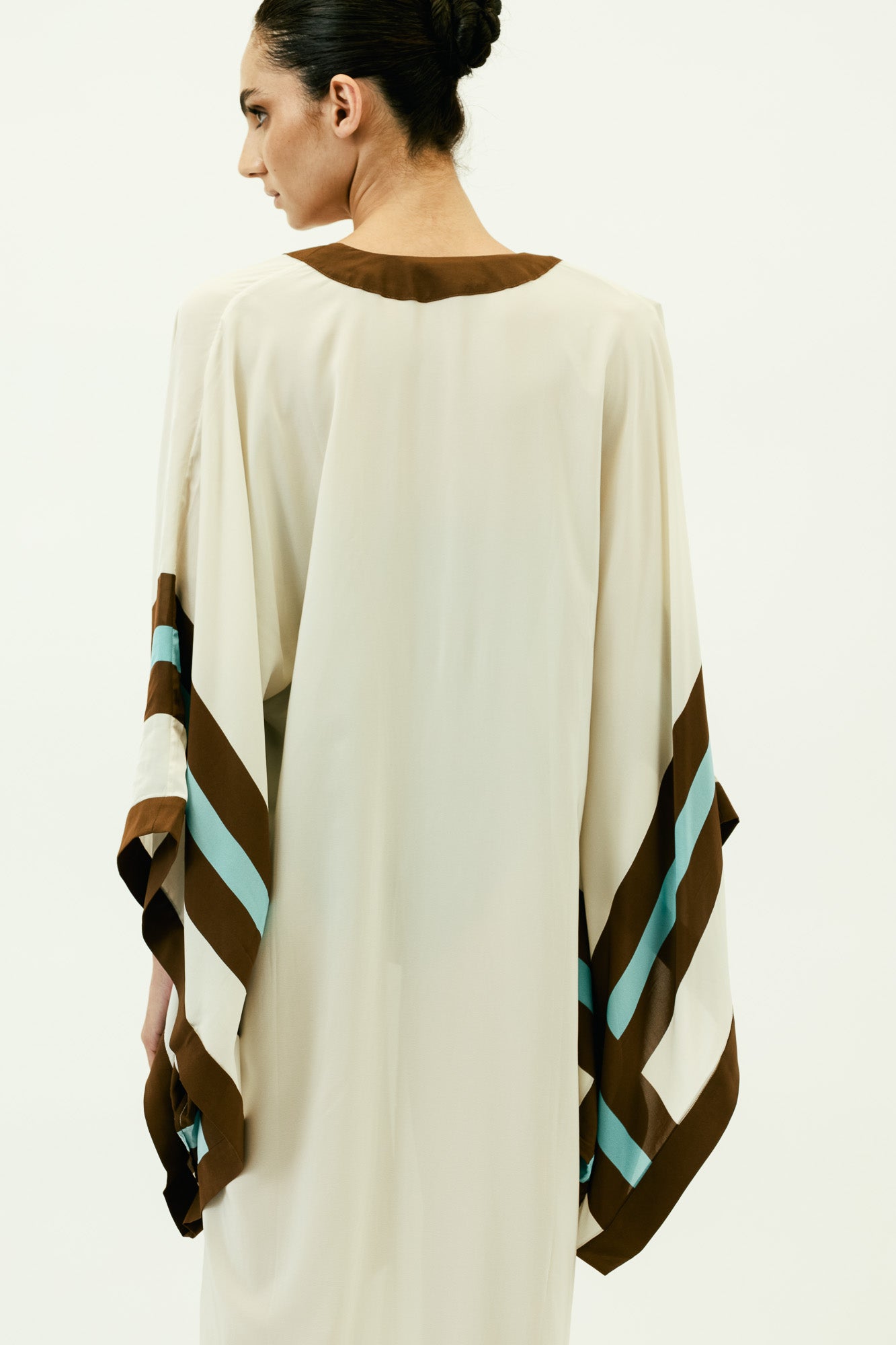 Bold Stripes Maxi Short Robe
