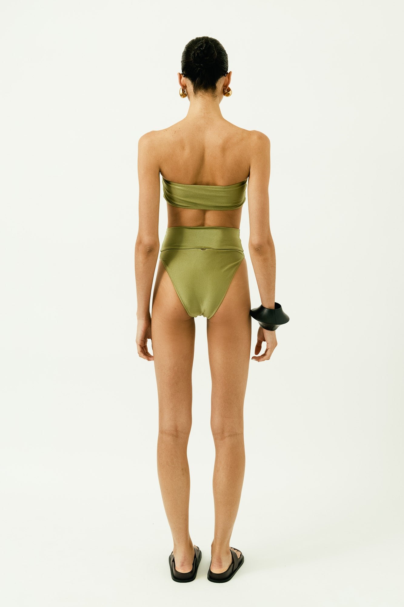 Réseau High-Leg Bandeau Bikini