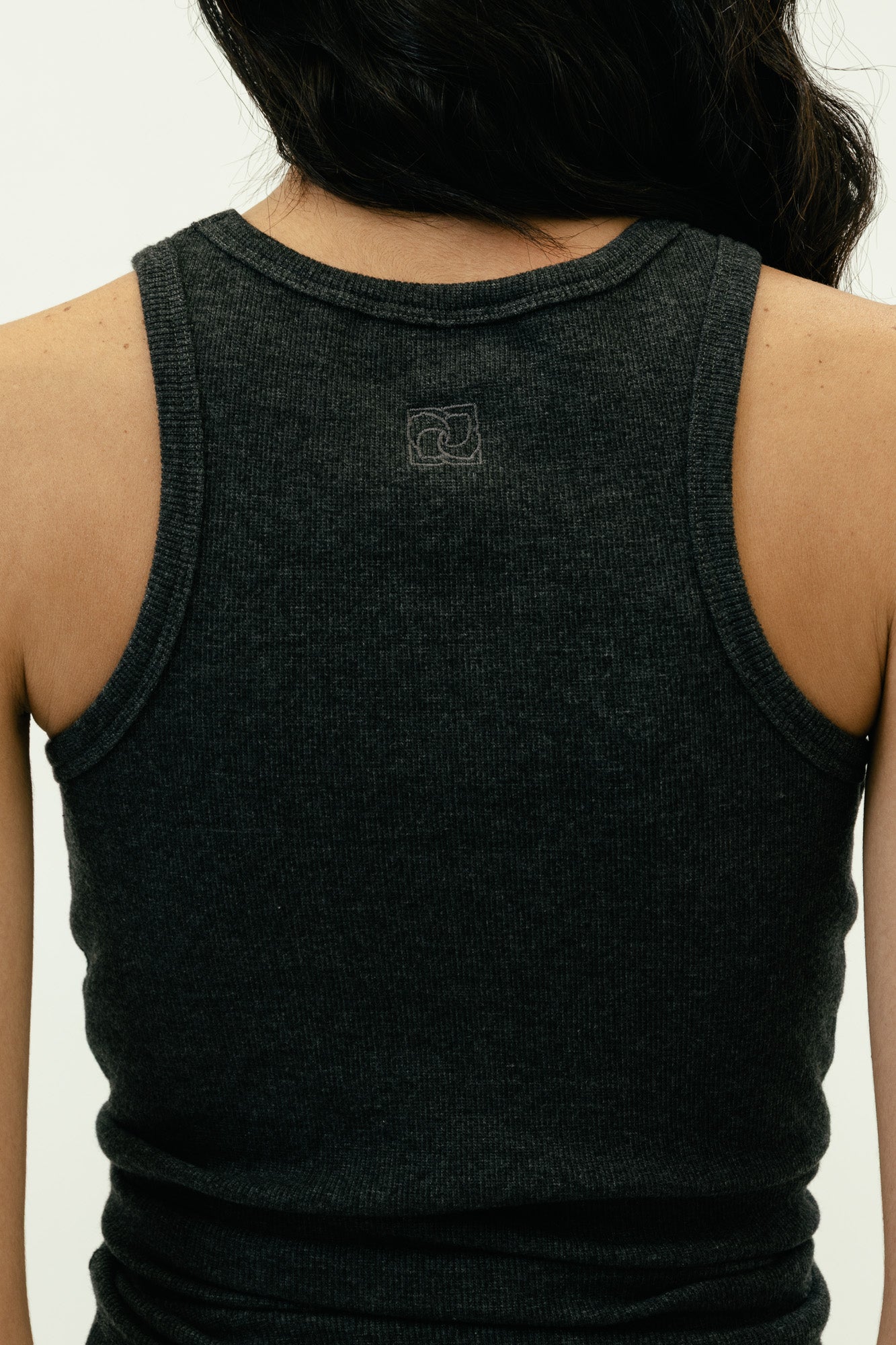 Knotted Tank Top in Grey