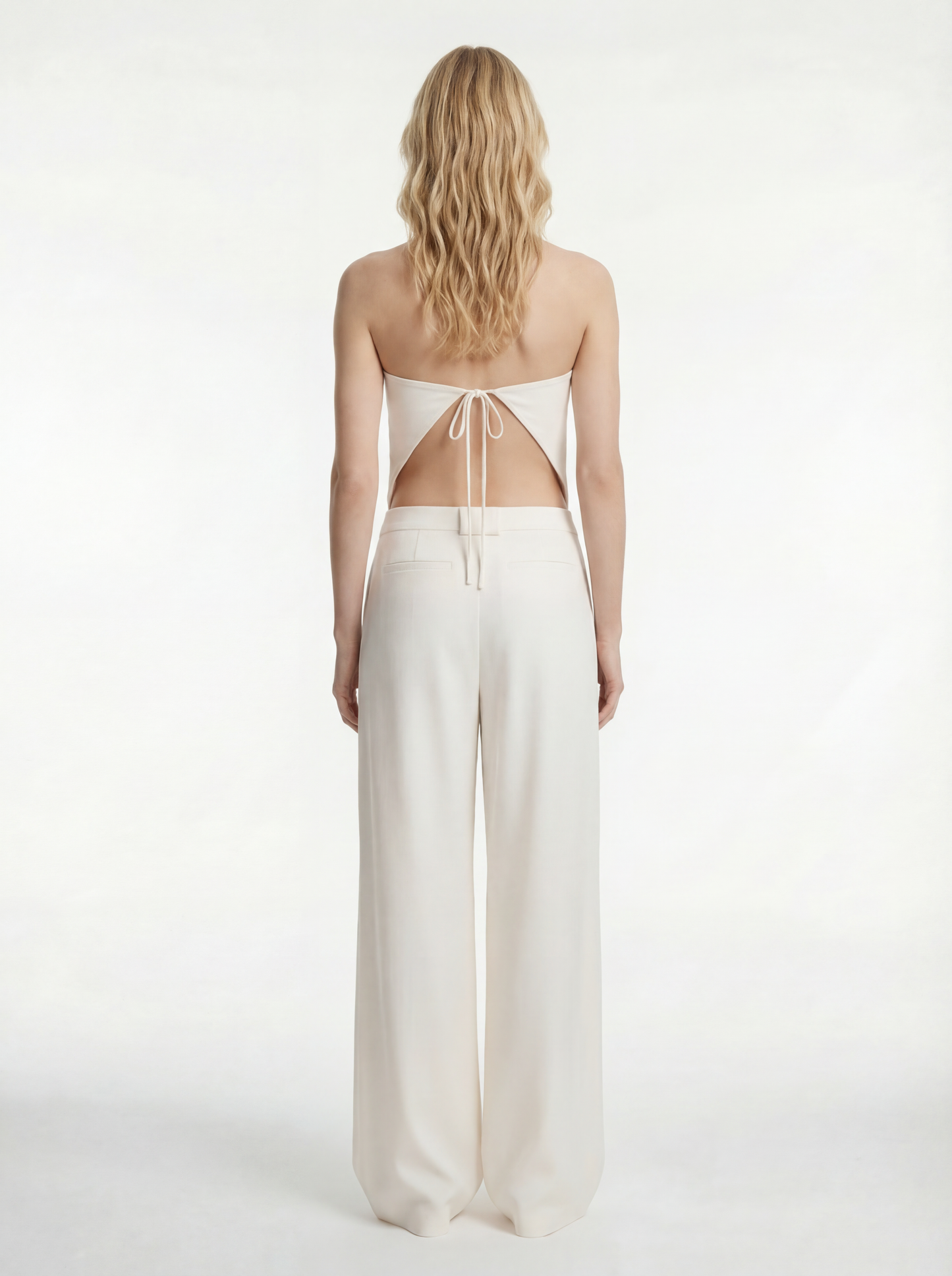 Strapless Rouleau Tie Top