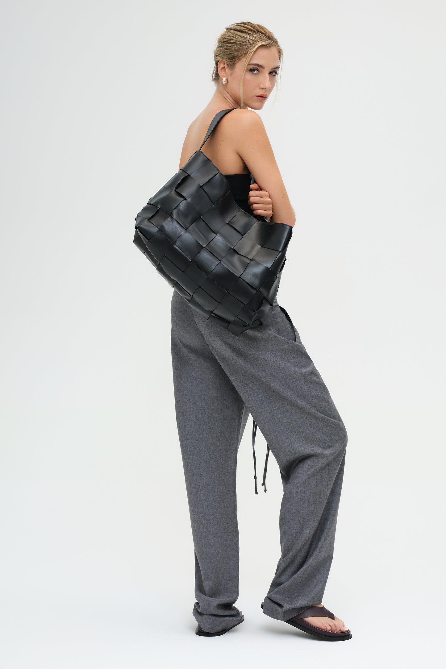 Woven Large Tote