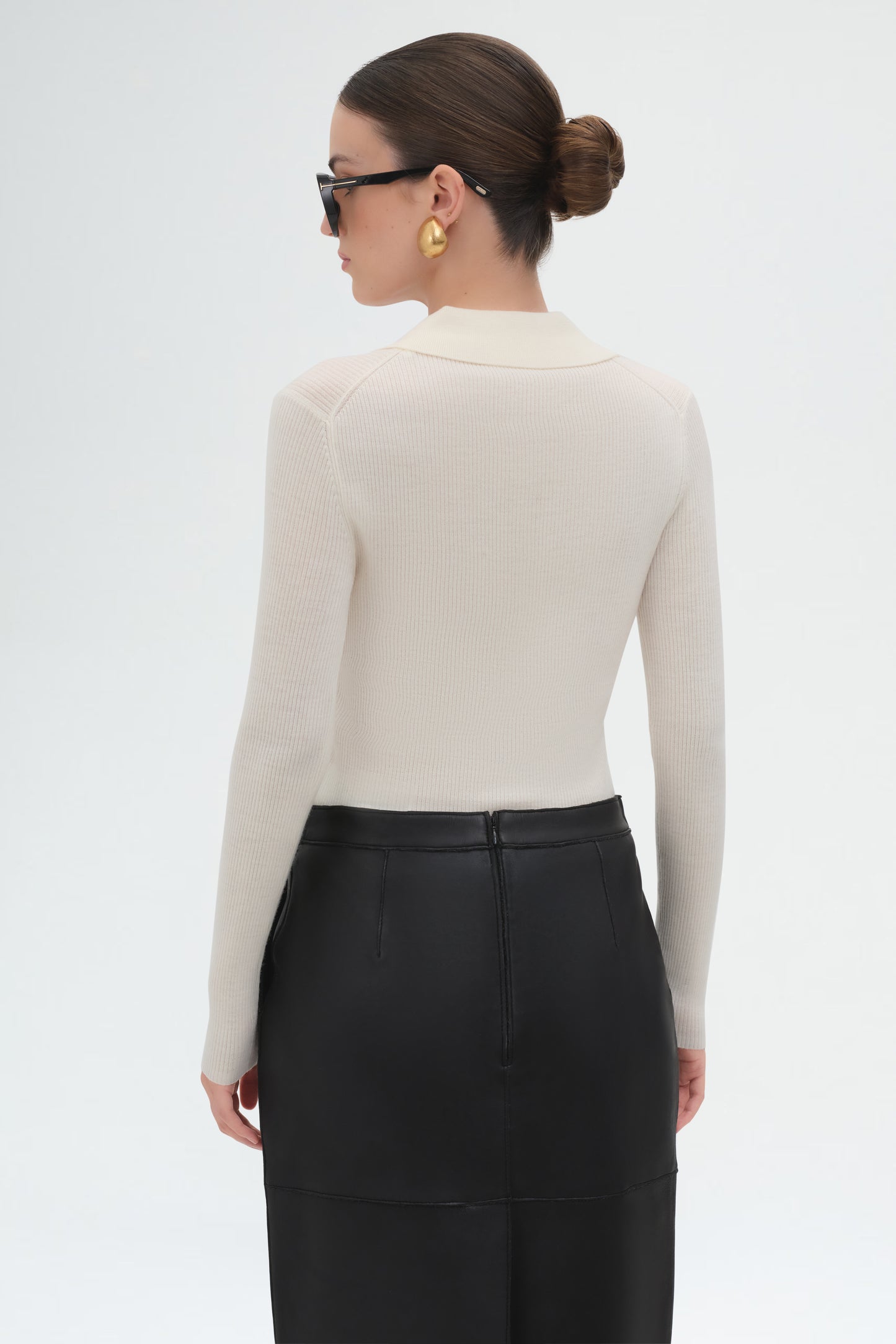 Wool Ribbed Sweater | Panna