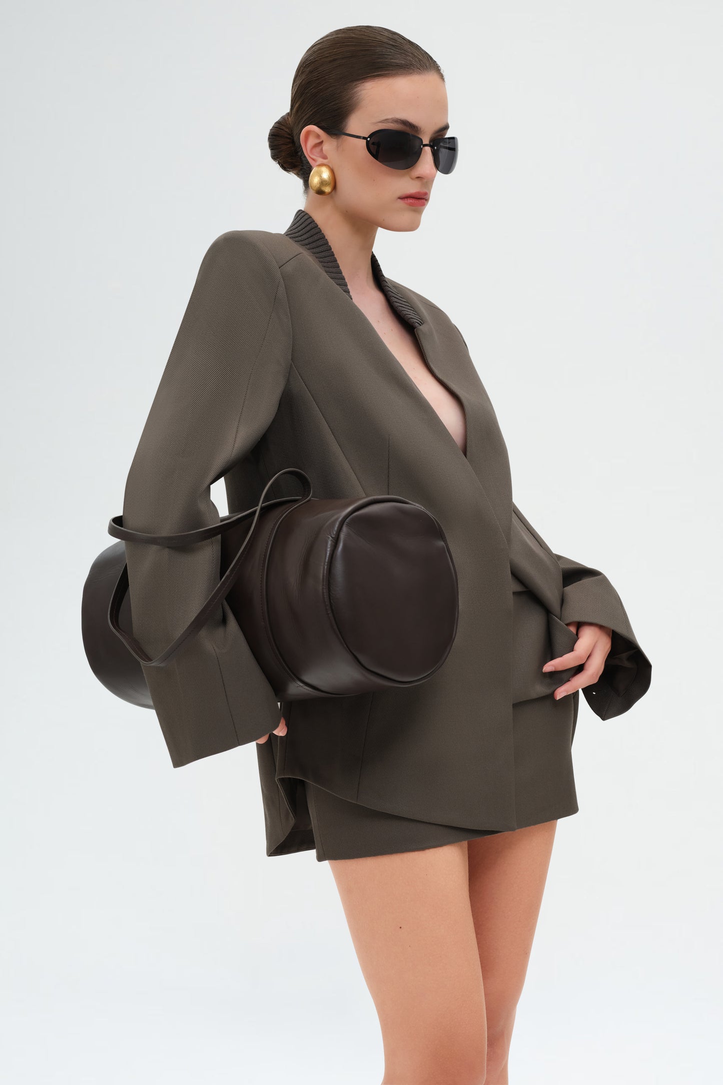 Rib Collar Blazer