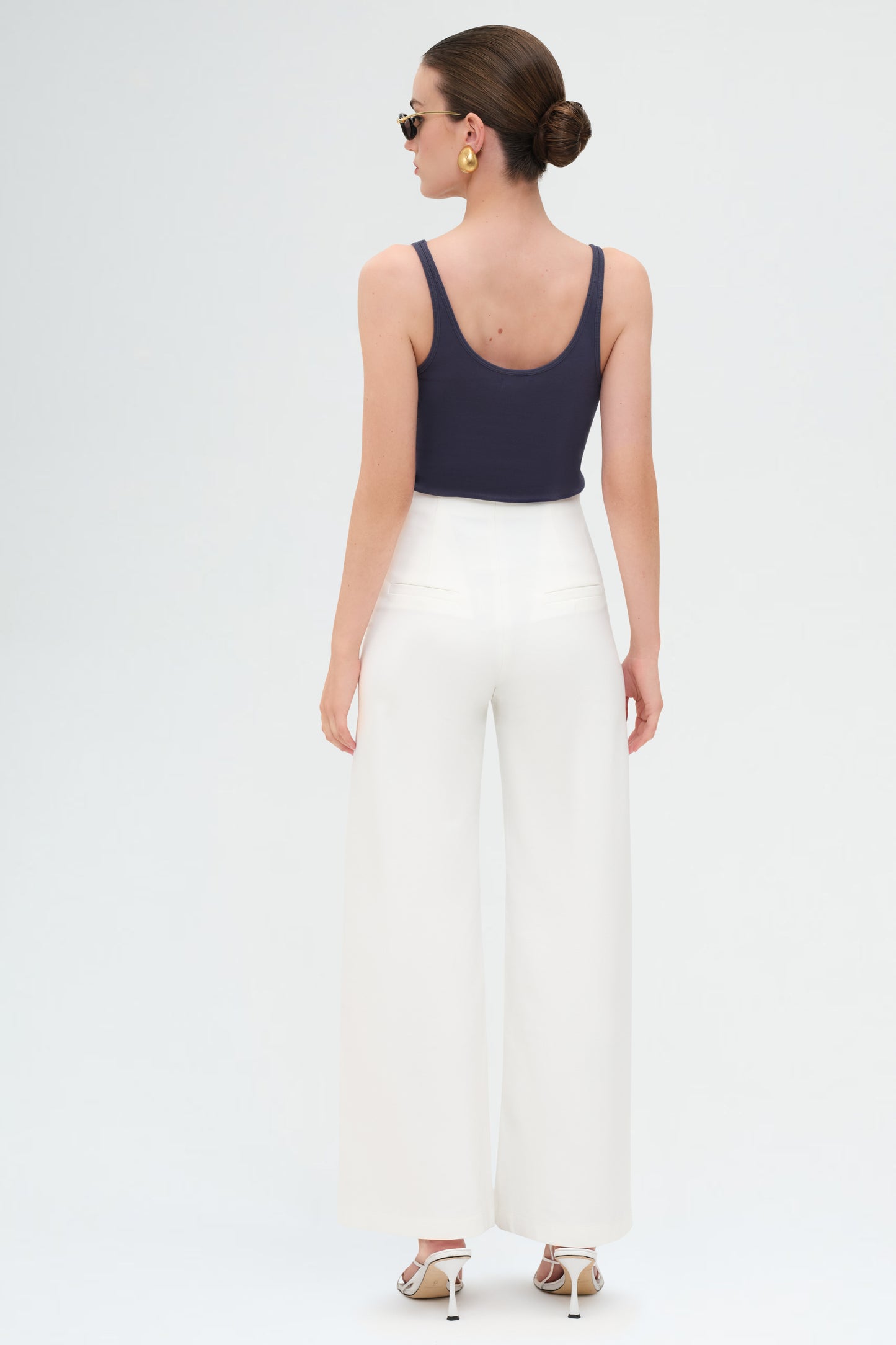 Organic Cotton Slim Scoop Tank | Storm