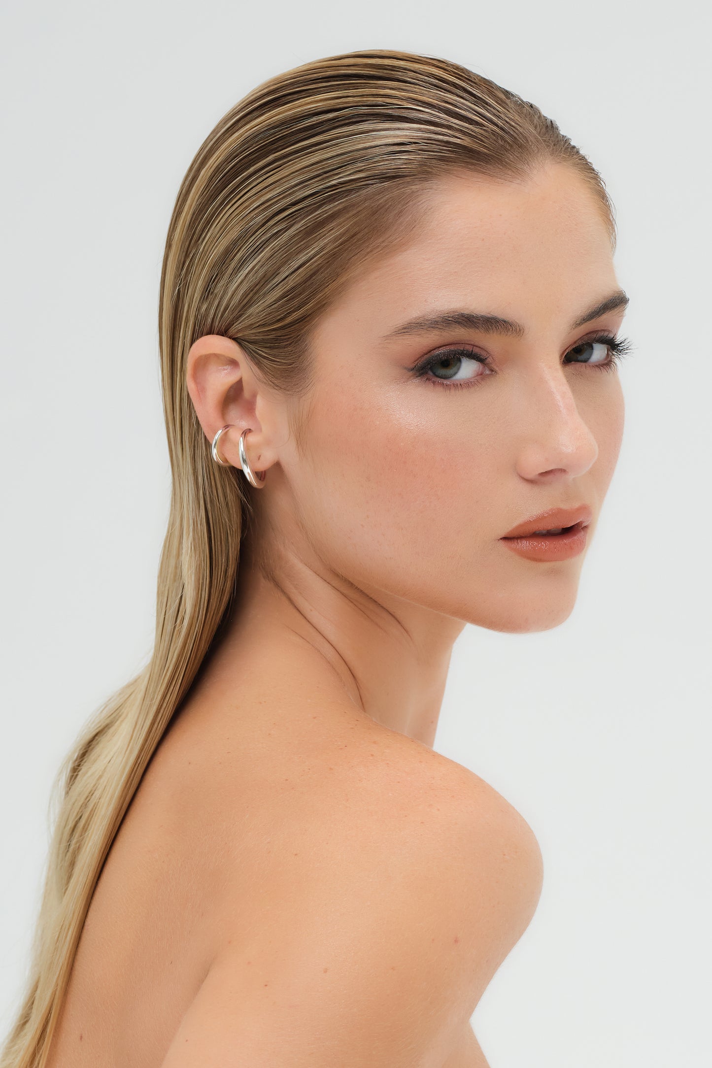 Jean Ear Cuff in Silver - Small