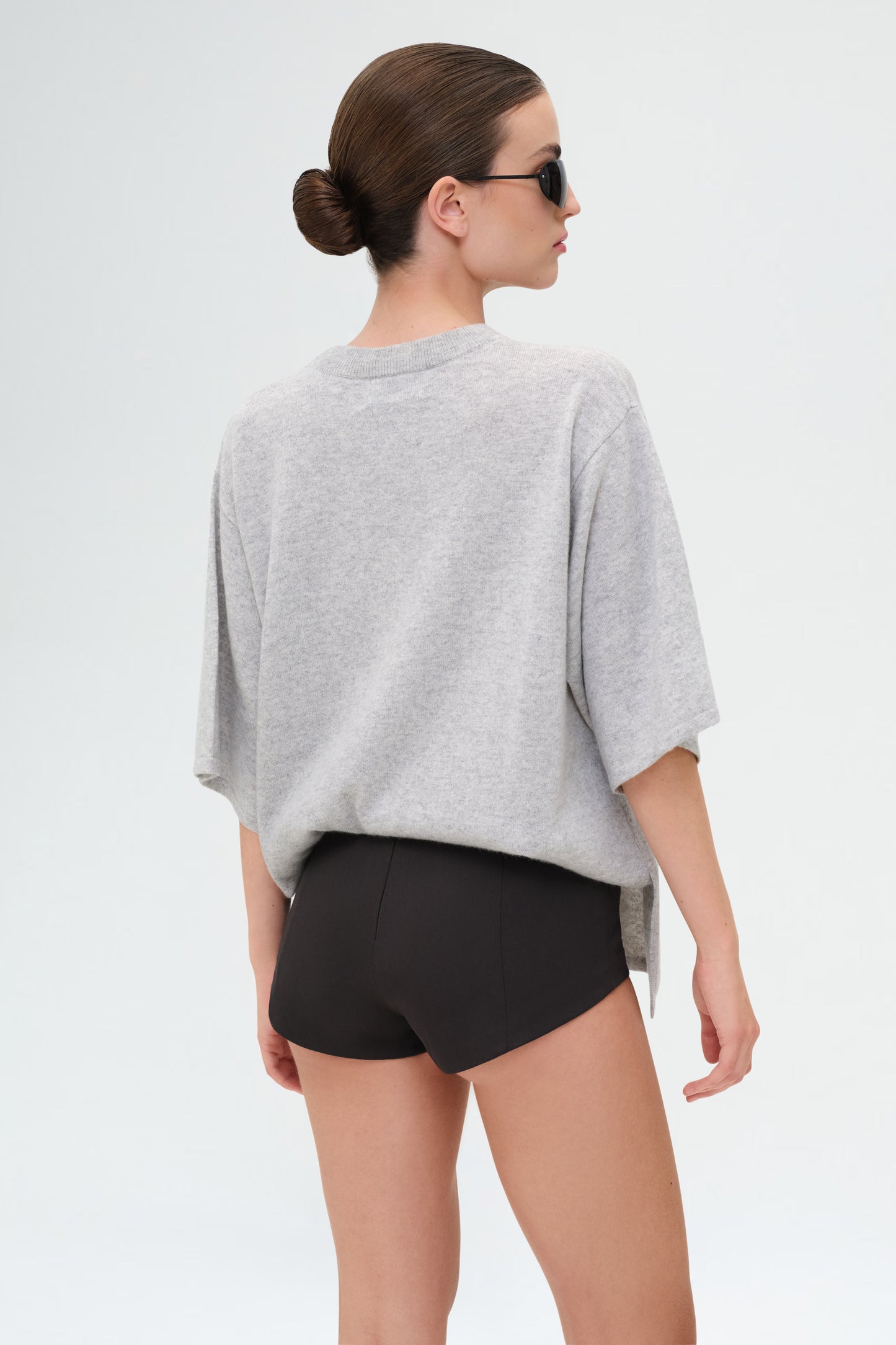 Cashmere Copain Tee | Grey Marle