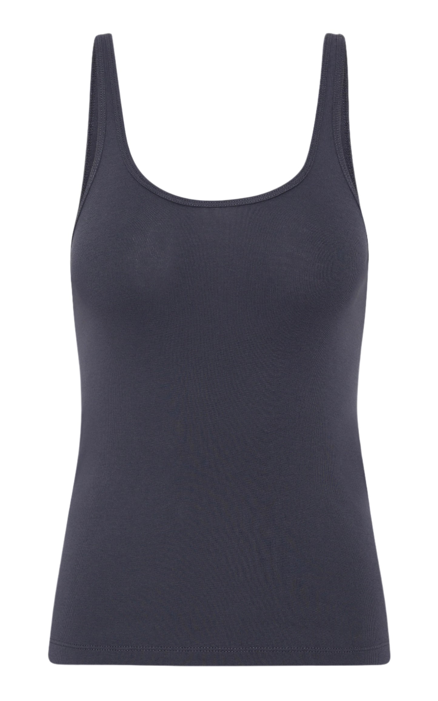 Black tank top on a white background