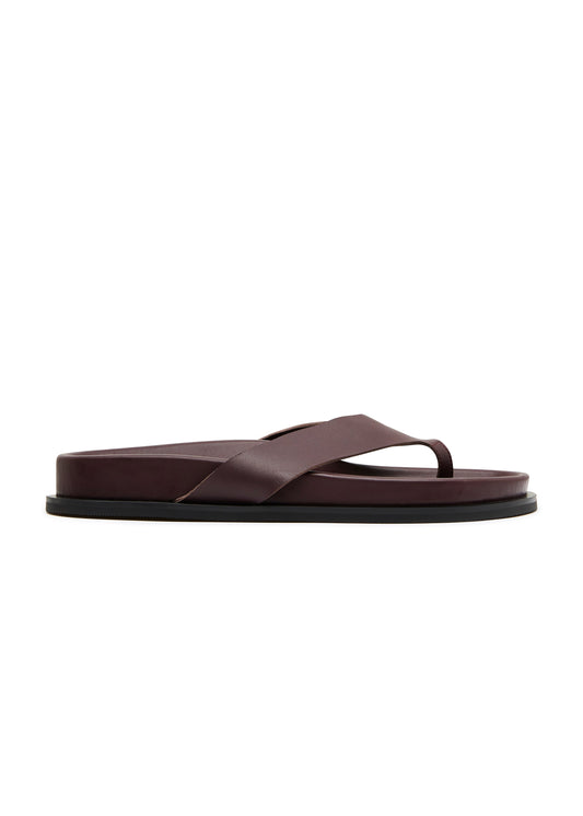 Thong Slide in Bordeaux