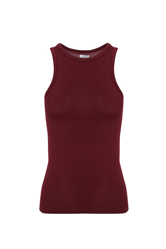 Jersey Tank in Currant