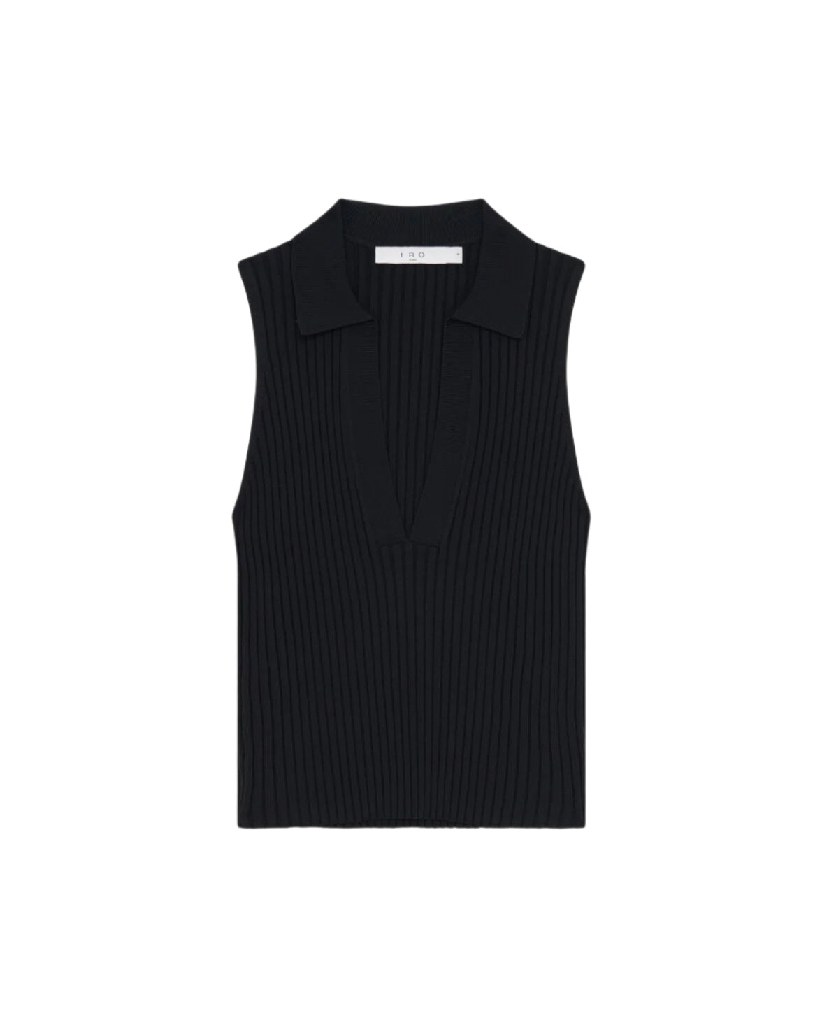 Kenzie Polo Neck Tank Top | Black