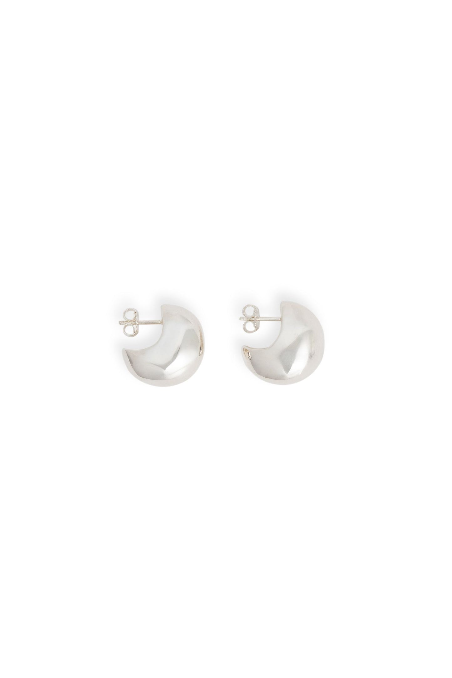 Figure Hoops in Silver