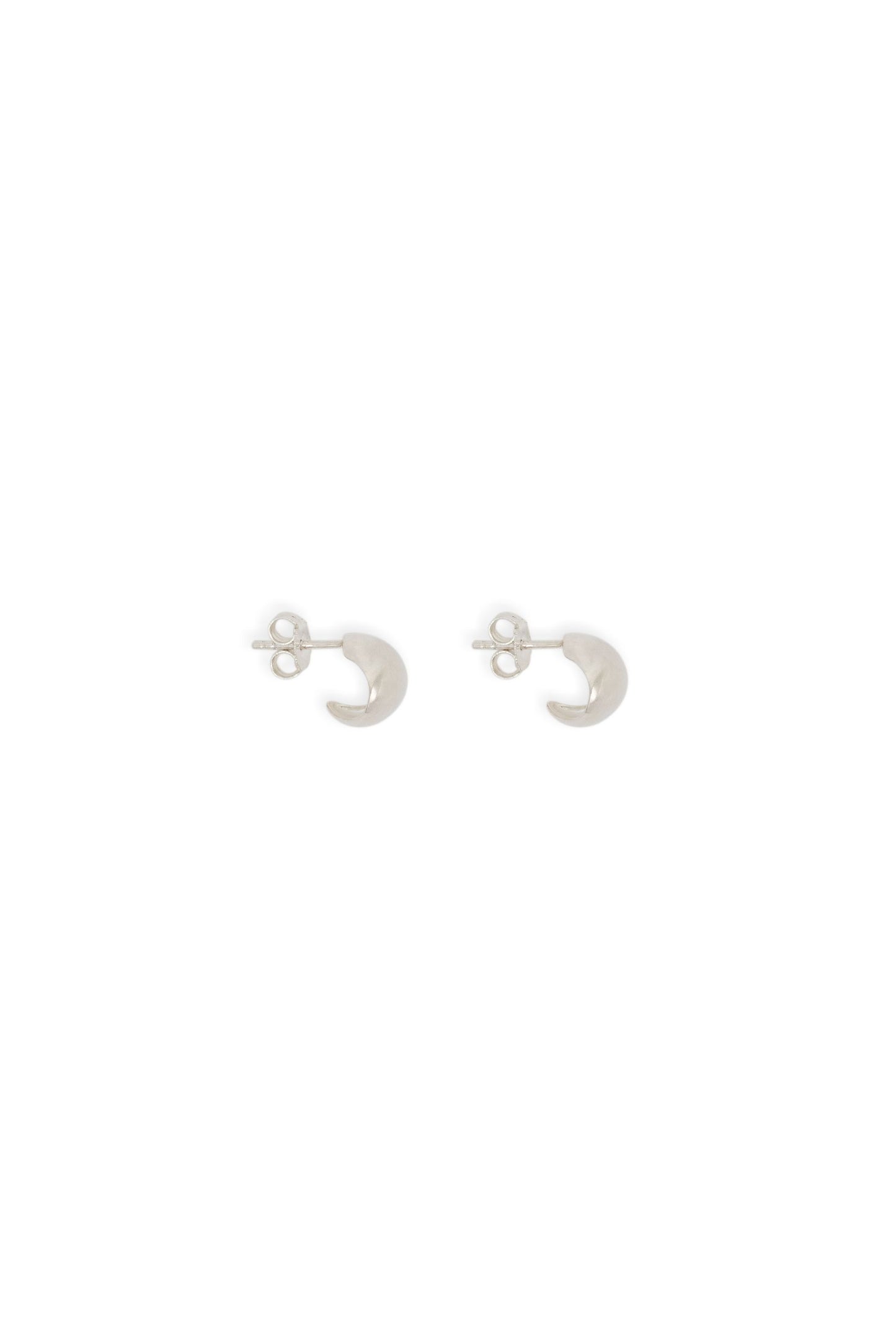 Fold Hoops in Silver