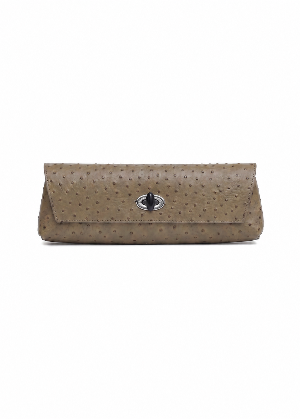 Buki Embossed Clutch | Khaki