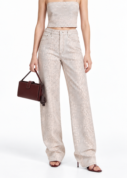 Mamba Python Print Jeans