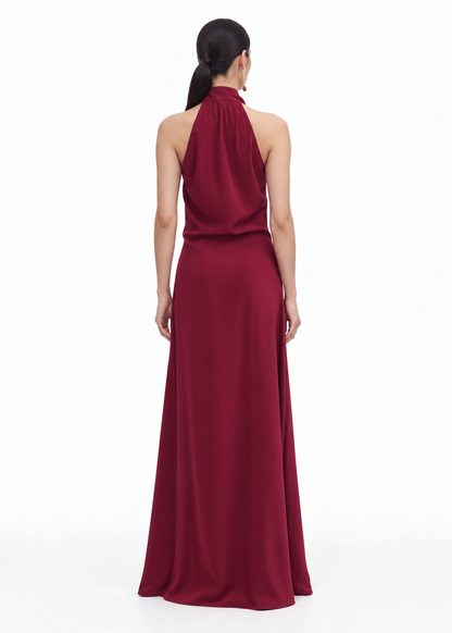 Vanela Buckle Maxi Dress
