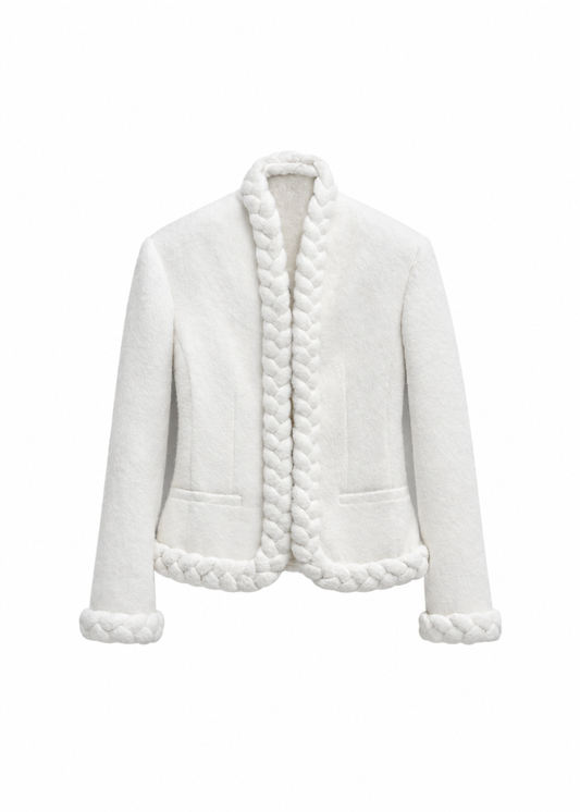 Braid Jacket in Ivory