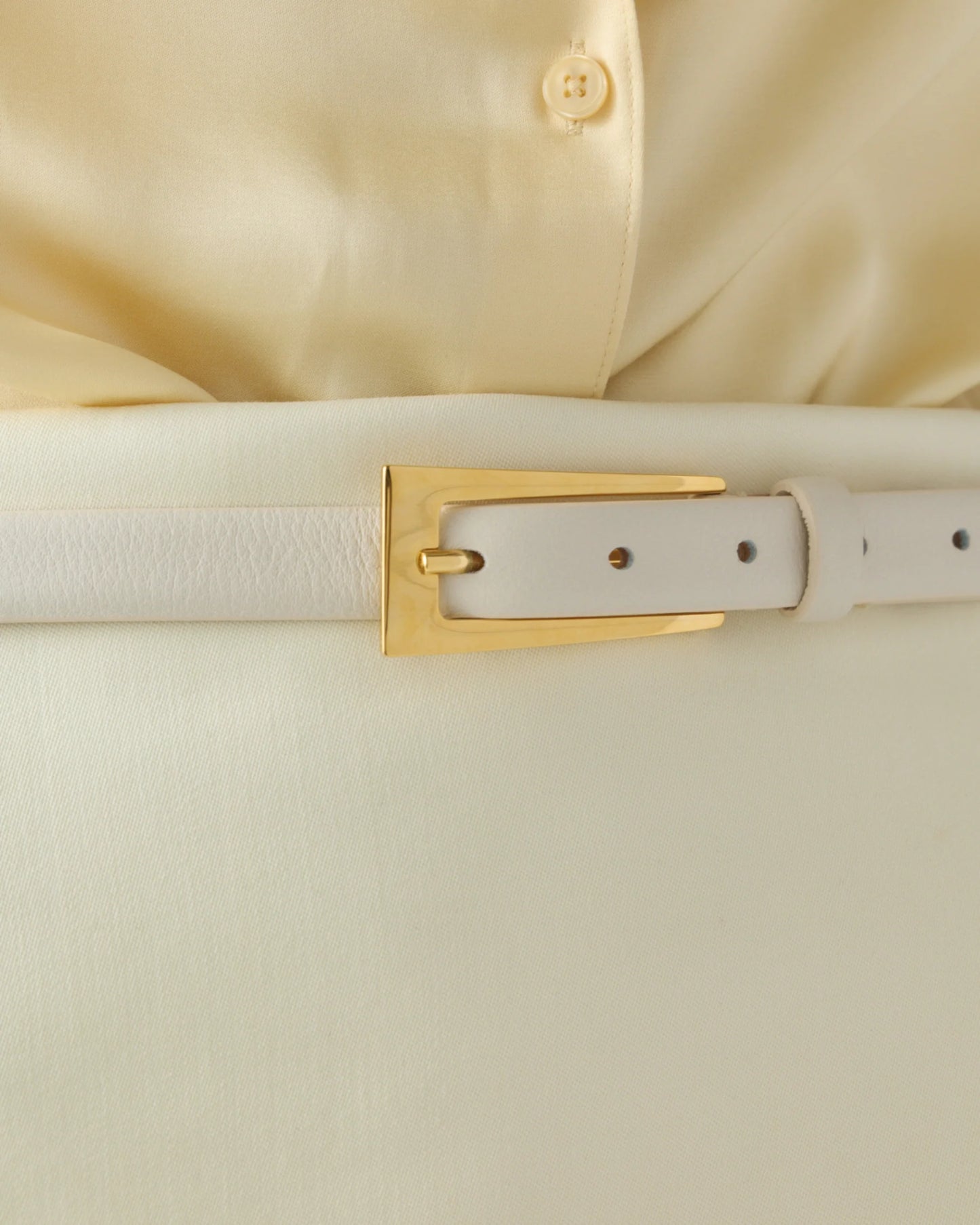 Mini No. 10 Belt | Linen/Gold