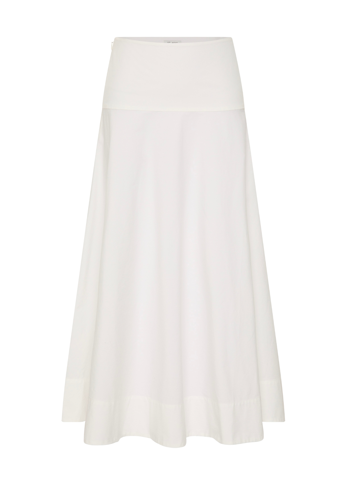 White skirt on a white background
