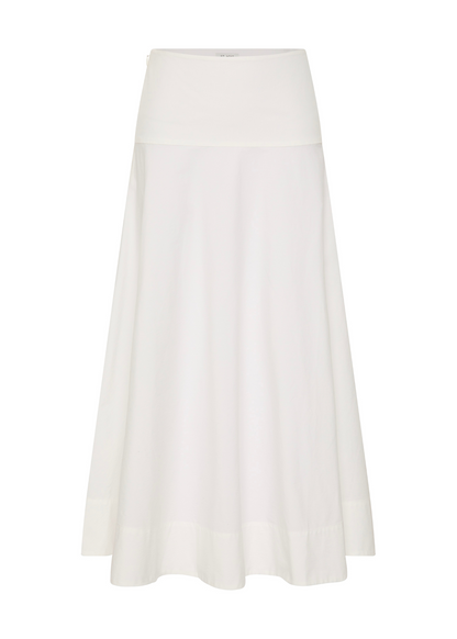 White skirt on a white background