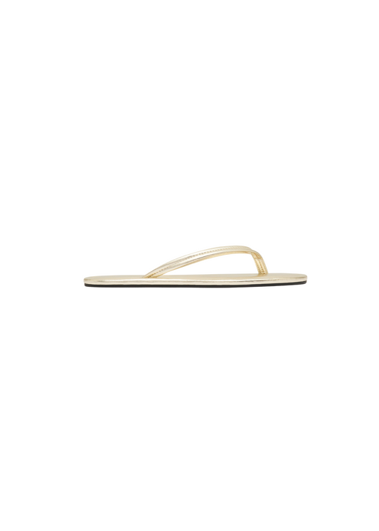 Soft Gold flip-flop sandal on a white background