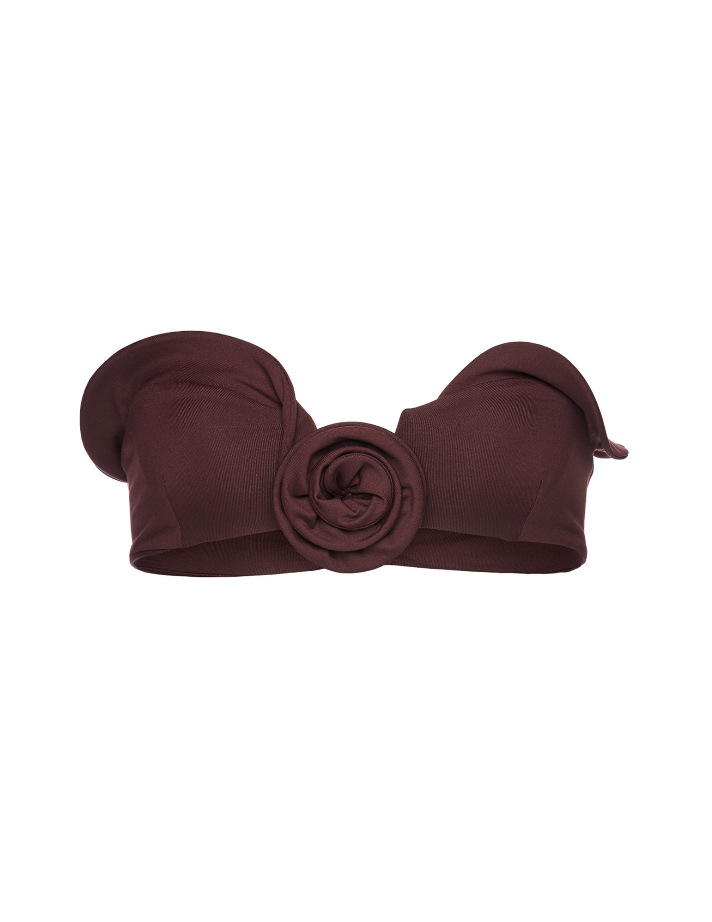 Sculptural Bandeau Swim Top