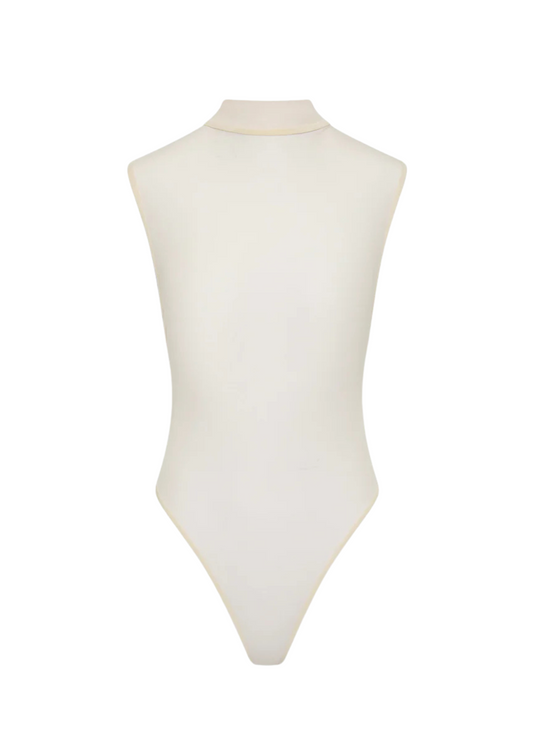 White bodysuit on a white background