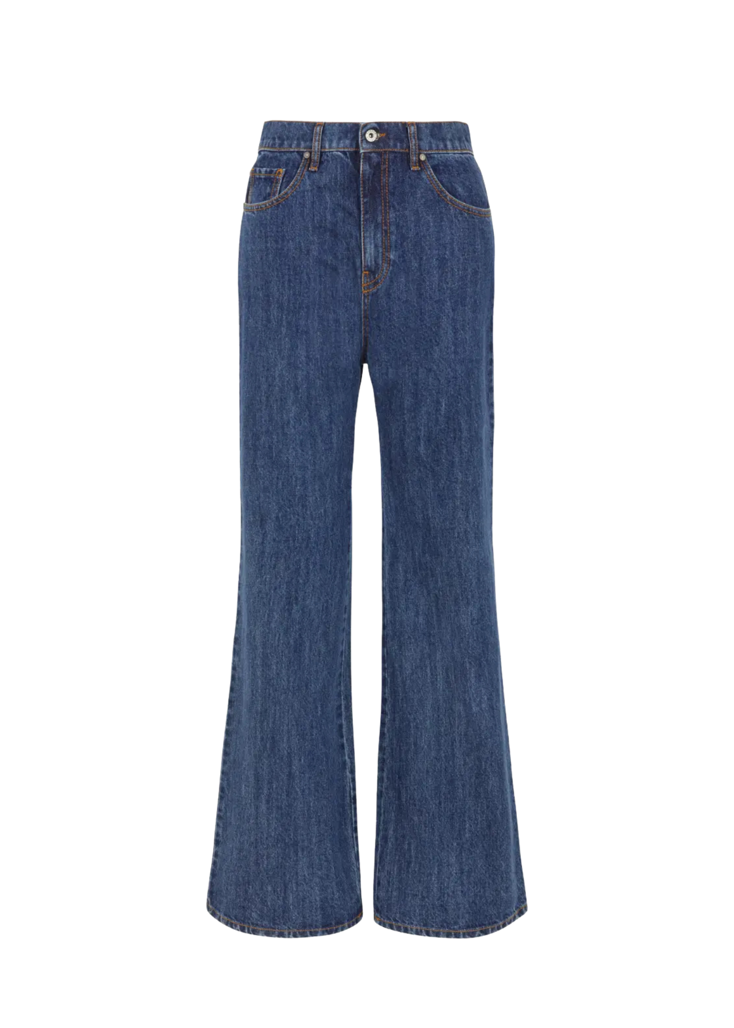 Flared Denim Trousers