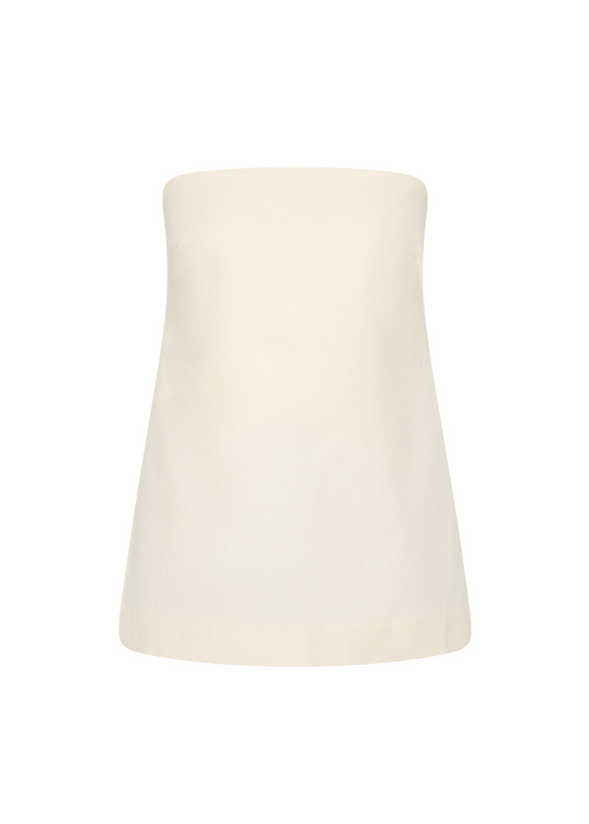 White top on a white background