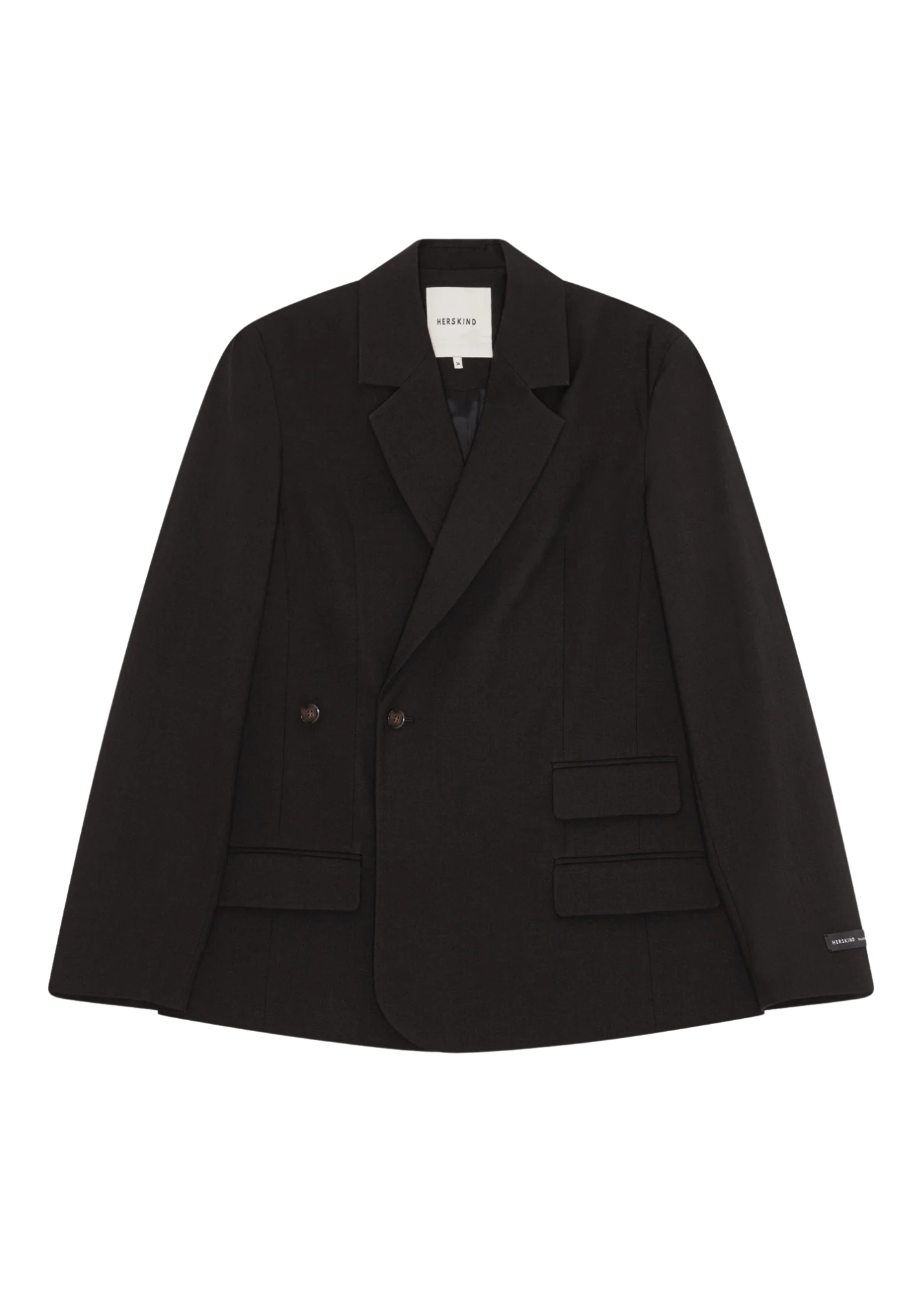 Black blazer on a white background