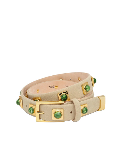 No. 2 Belt | Oat/Green