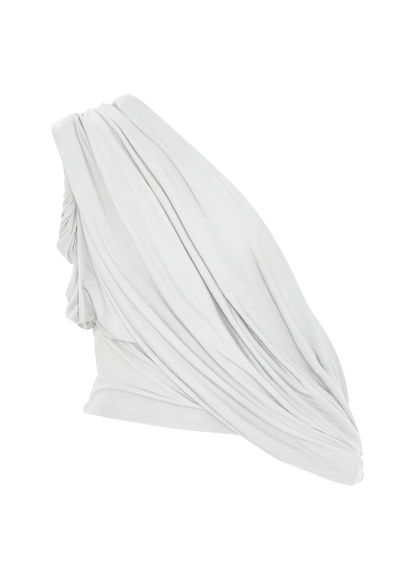 White top on a white background