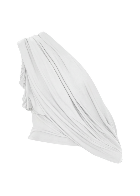 White top on a white background