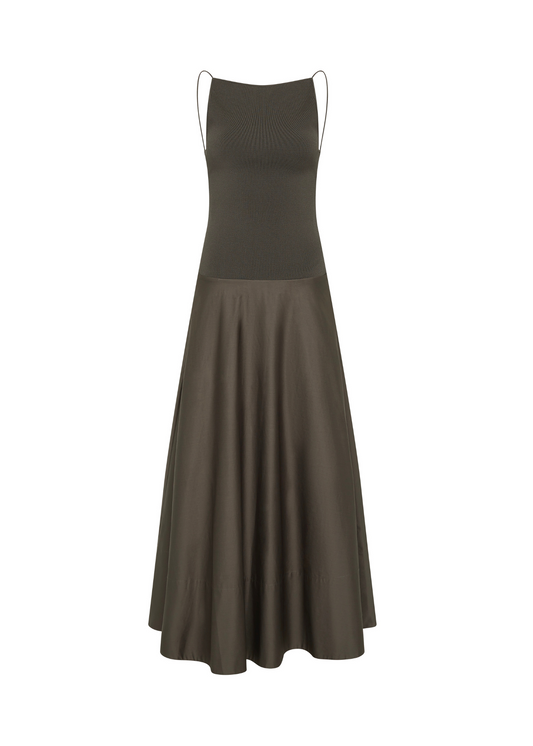 Backless Circle Hem Dress