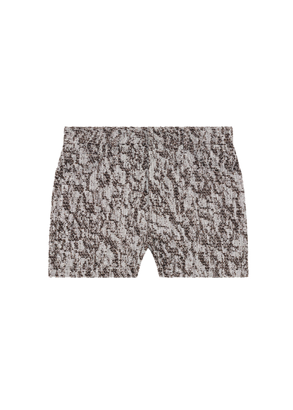 Marled patterned shorts on a white background