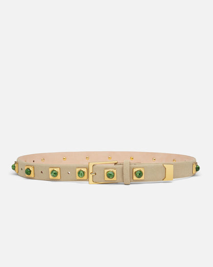 No. 2 Belt | Oat/Green