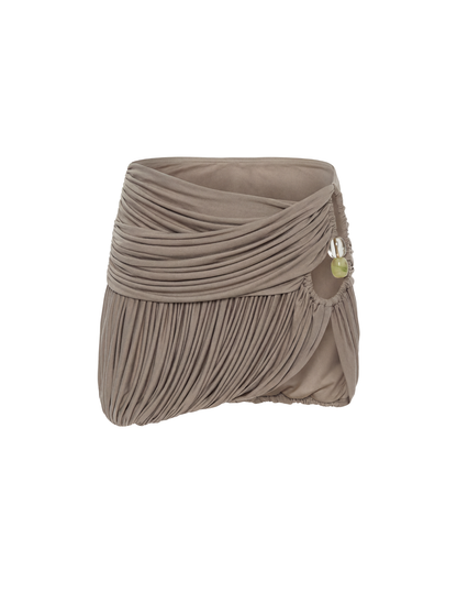 Beach Glass Bubble Mini Skirt