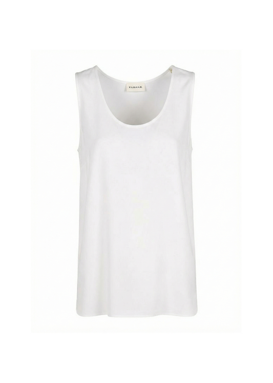White tank top on a white background