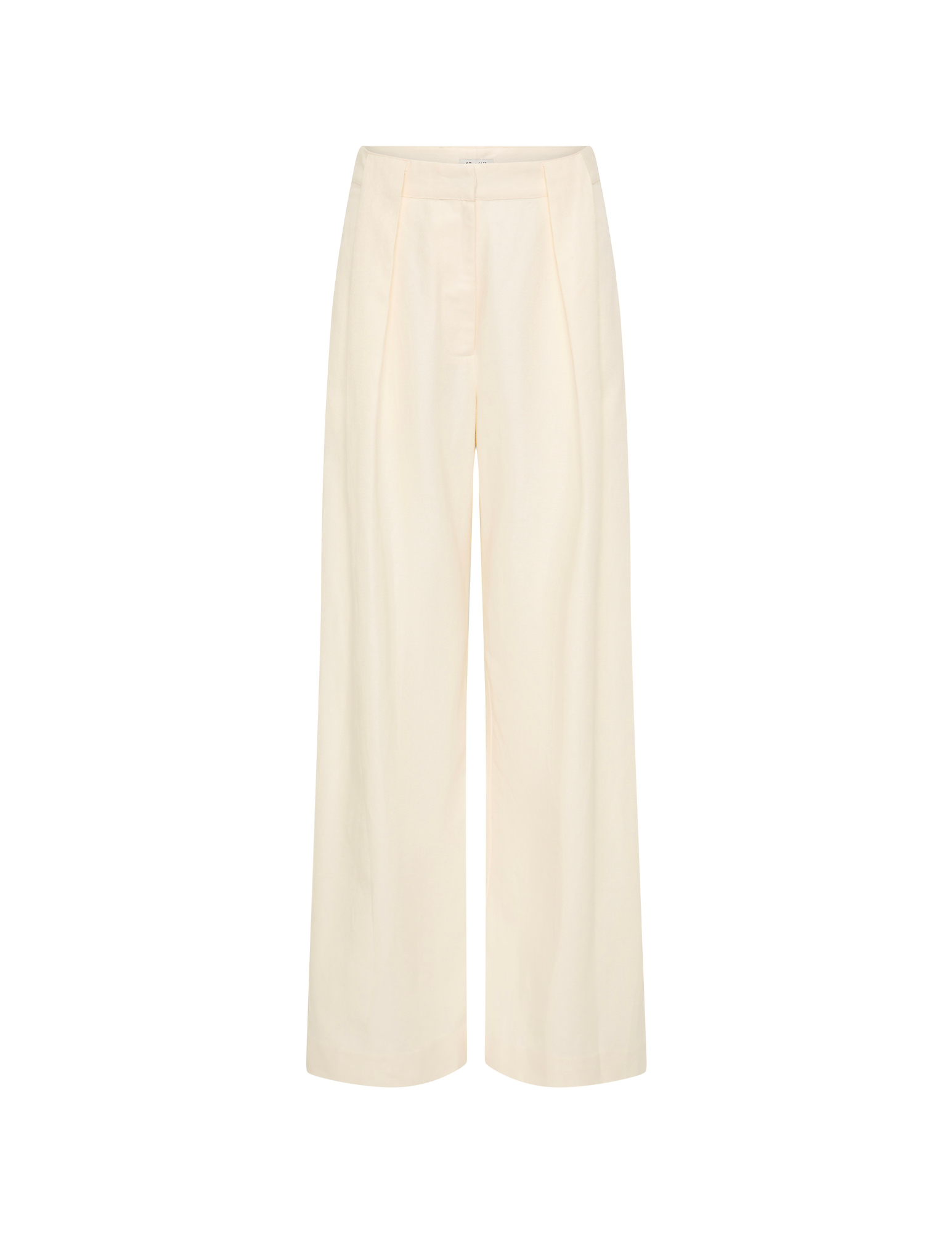 Pleat Loop Pants in Ivory — St Agni | Merdulié