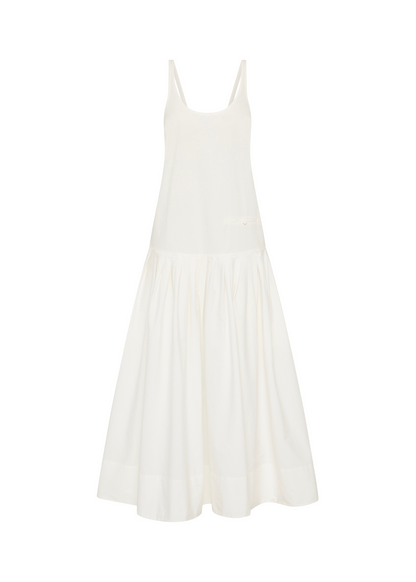 White dress on a white background