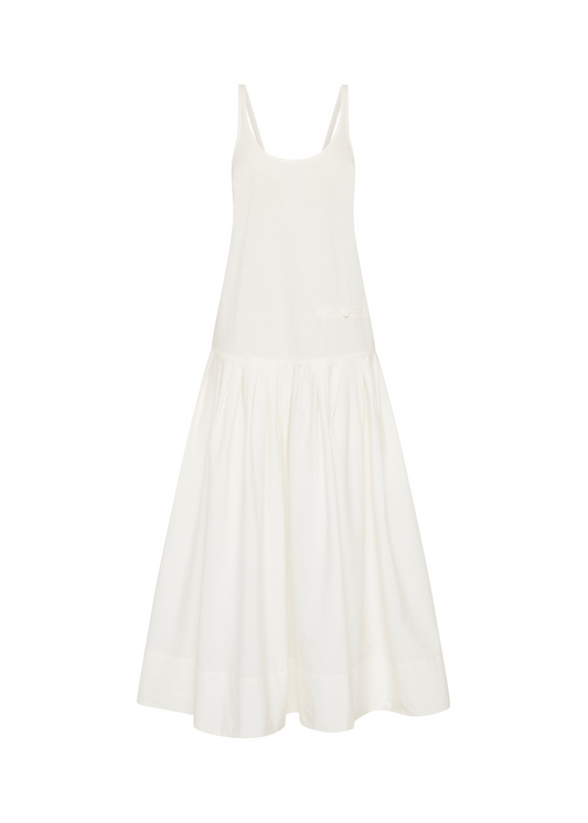White dress on a white background