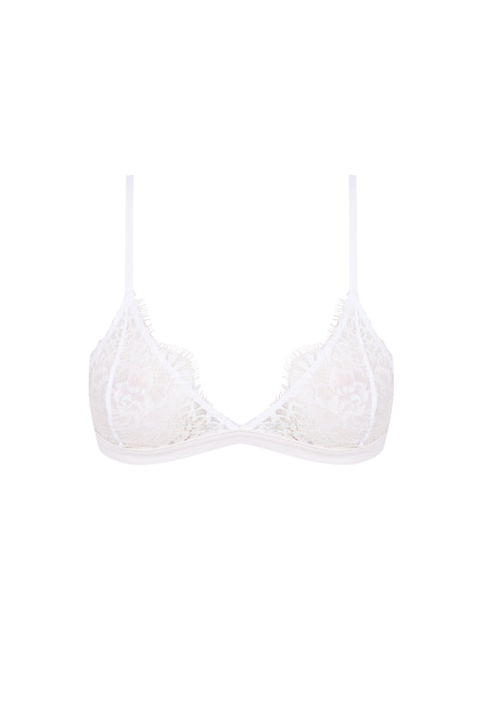 Lace Bralette in White