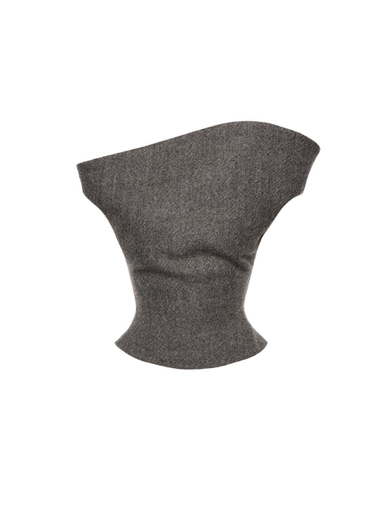 Petal Wool Top in Grey