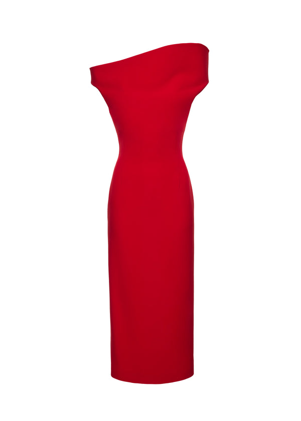 Asymmetric Midi Dress