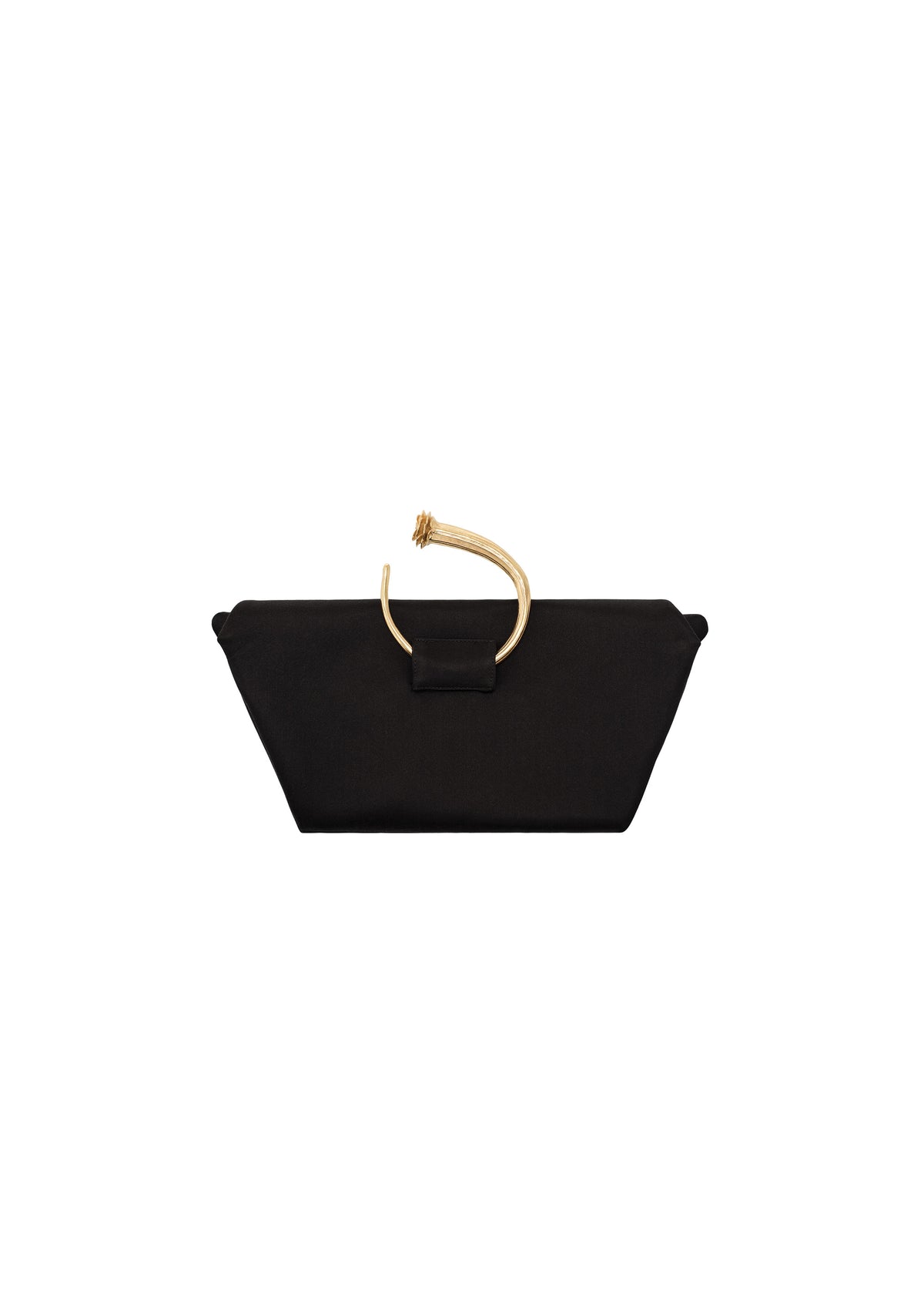 Bracelet Bag in Black Satin