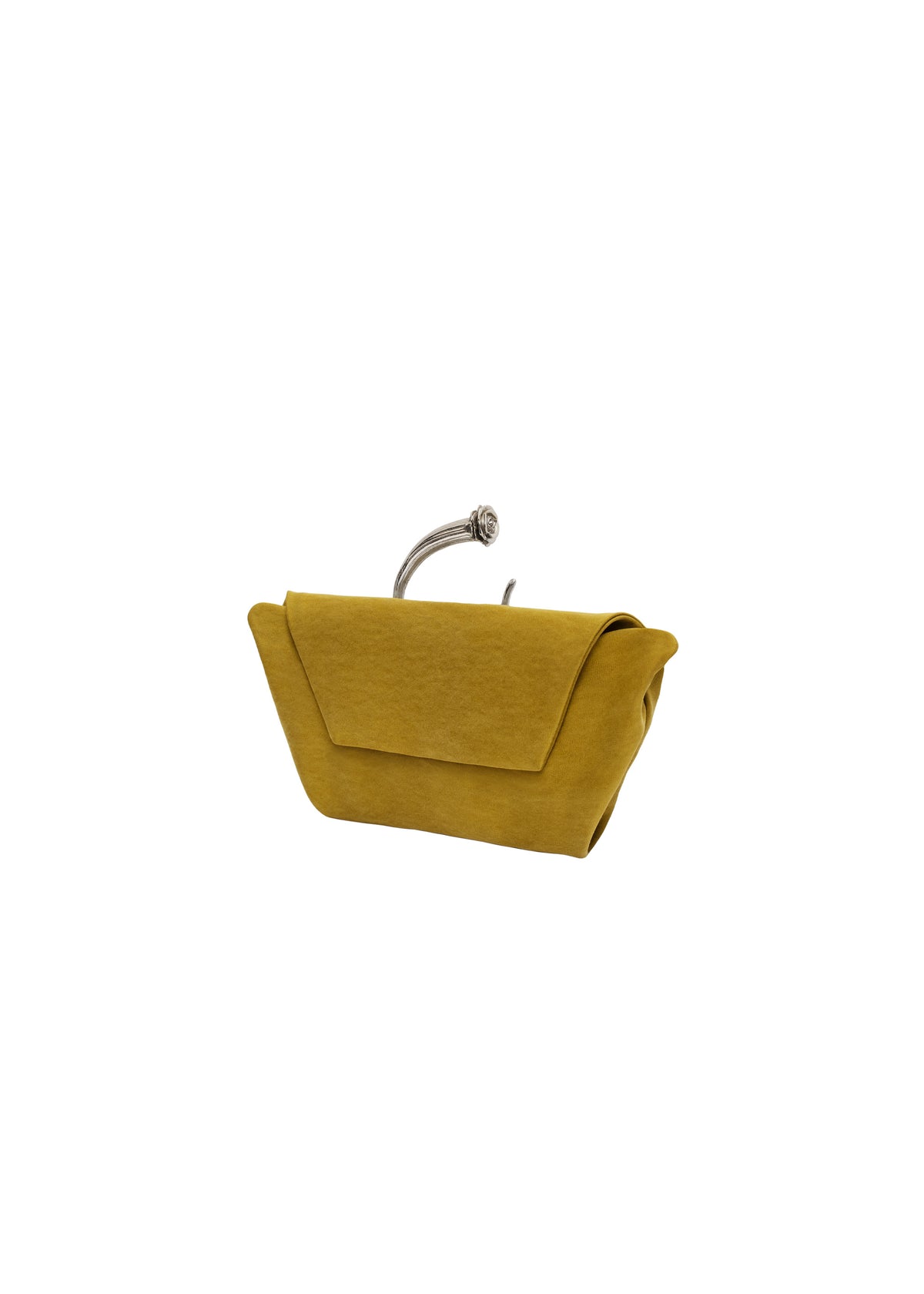 Bracelet Bag in Green Satin
